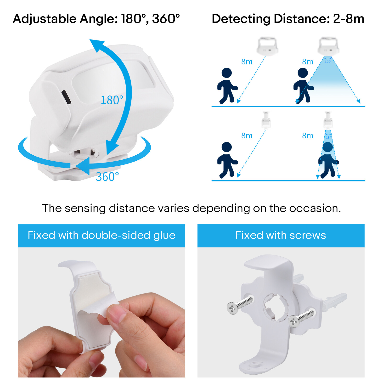 Wireless Home Shop Security Welcome Alarm PIR Motion Sensor with Remote Control