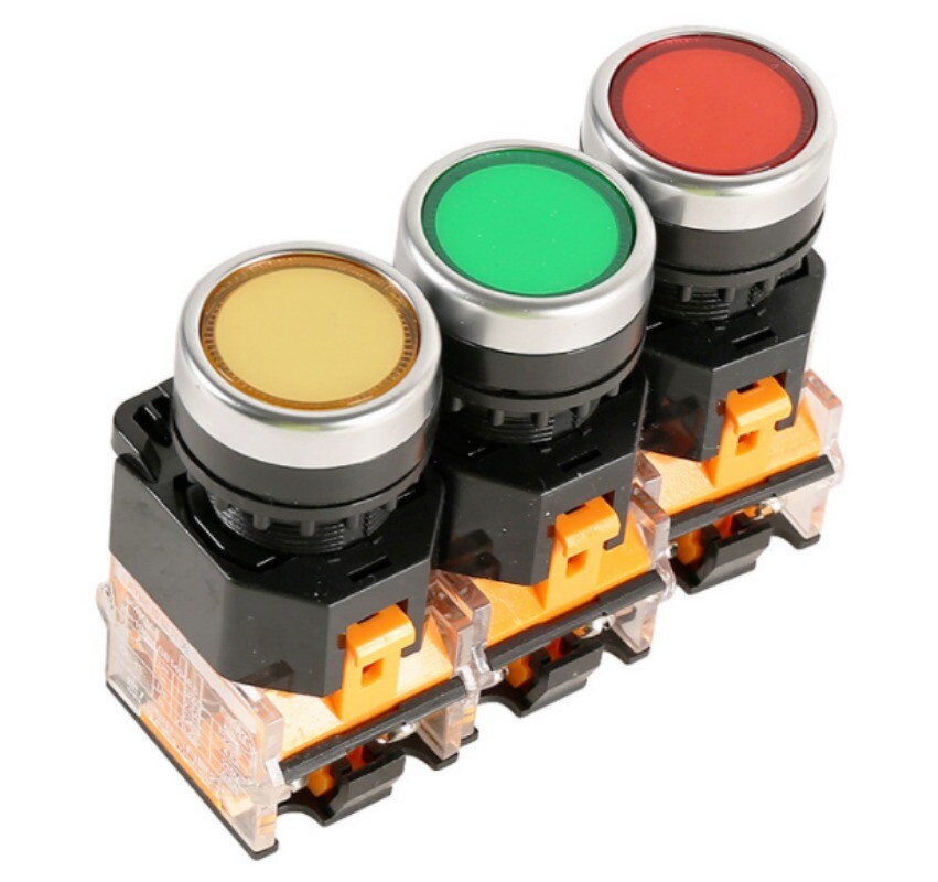 10PC NEW FIT FOR DELIXI LAY8E-11BN LAY8E11BN PUSHBUTTON SWITCHS 1NO+1NC