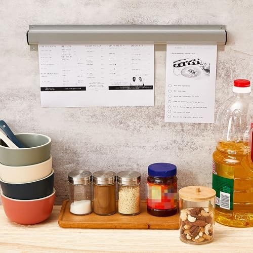 2 Pack 16" Aluminum Restaurant Ticket Holder - Receipt & Order Rack for Kitchen,
