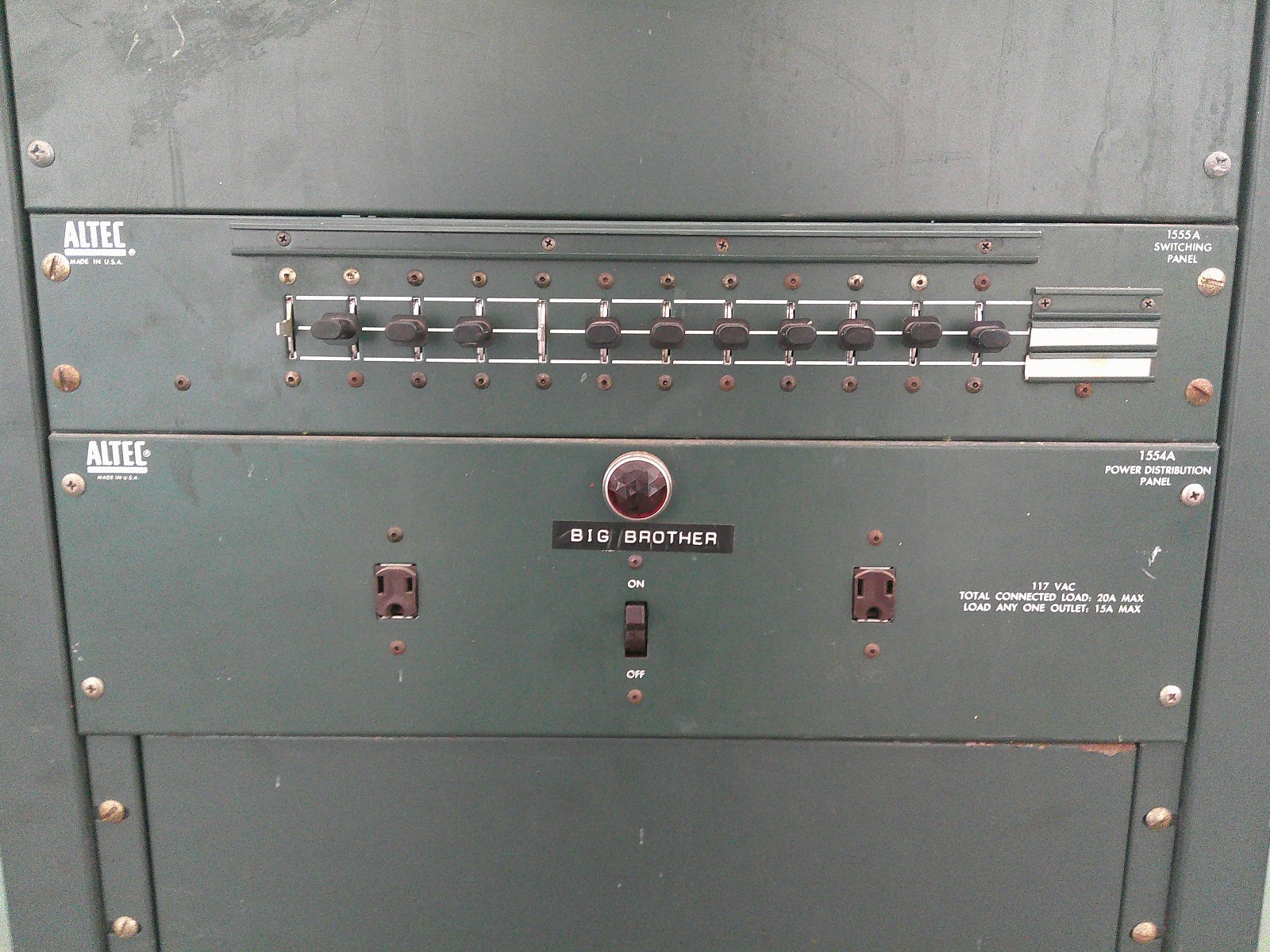 Altec Mixer and Amplifier Cabinet For Parts