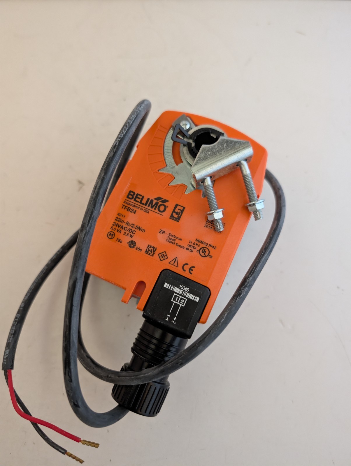 Belimo TFB24 Fail Safe Actuator 24VAC/DC 22in-lb/2.5Nm