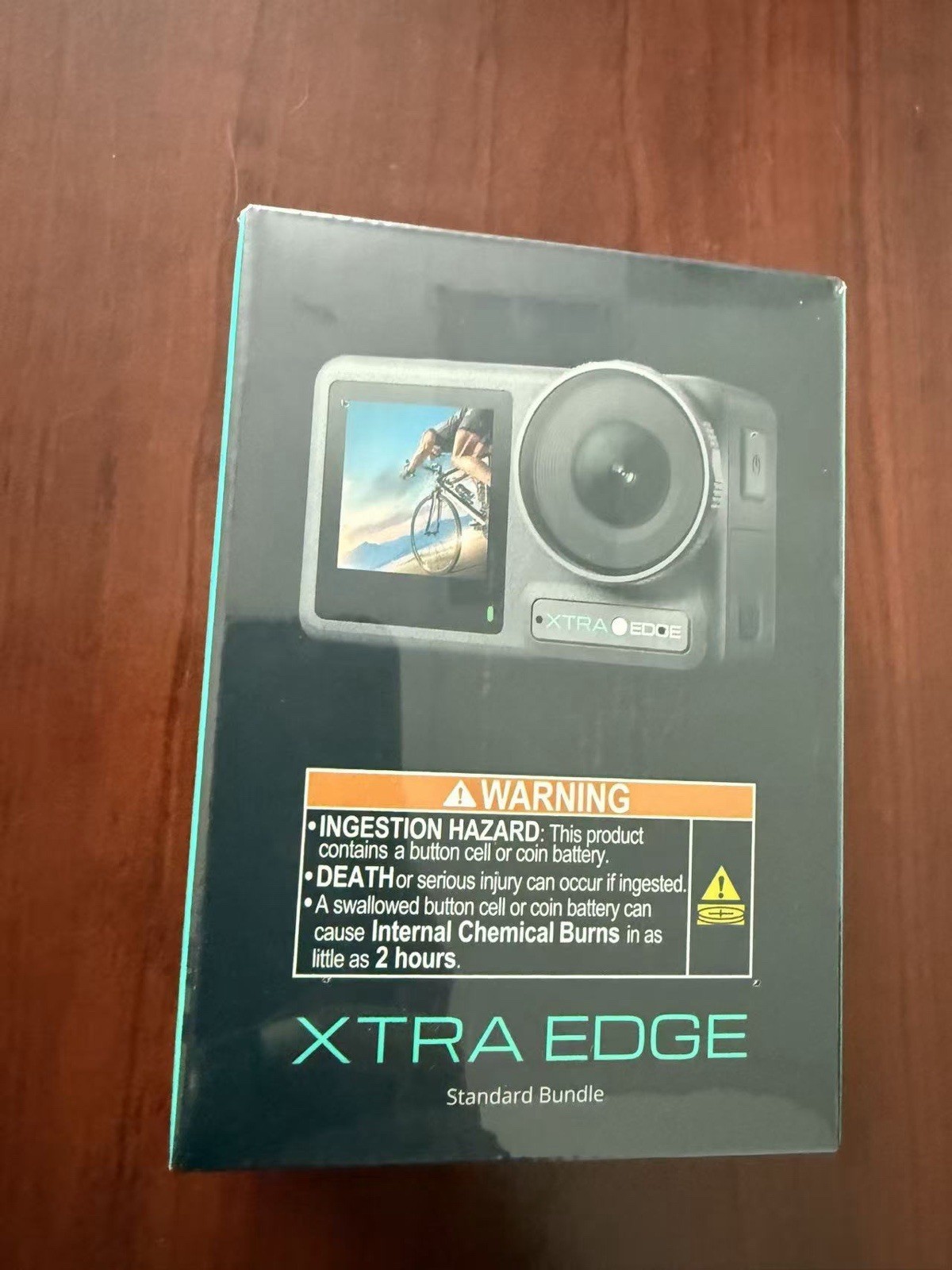 Xtra Edge Waterproof Action Camera with 4K Video Resolution and Dual Screens