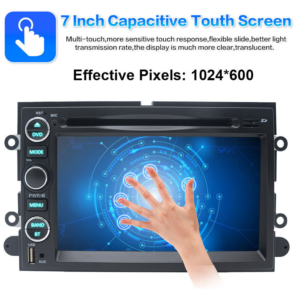 For 2004-2008 Ford F150/250 Car DVD CD Player Stereo Radio with Carplay Back Cam