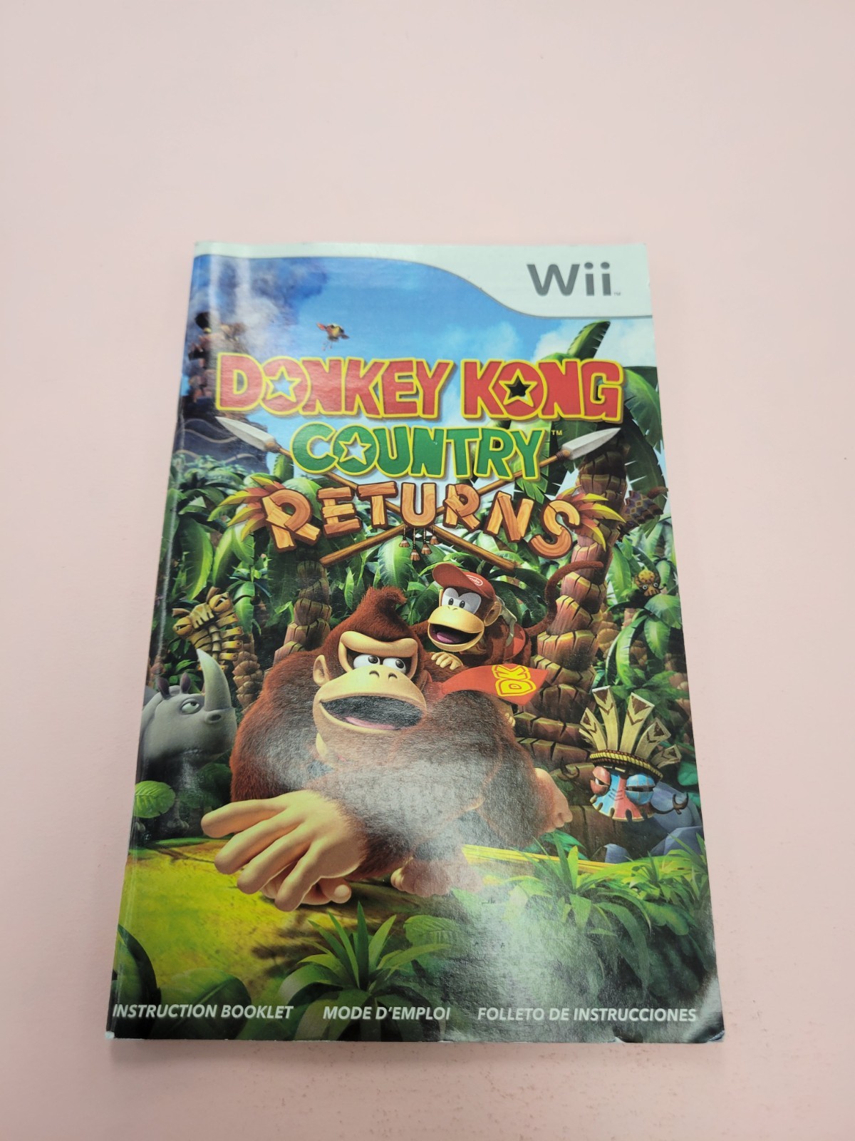 donkey kong country returns wii manual only