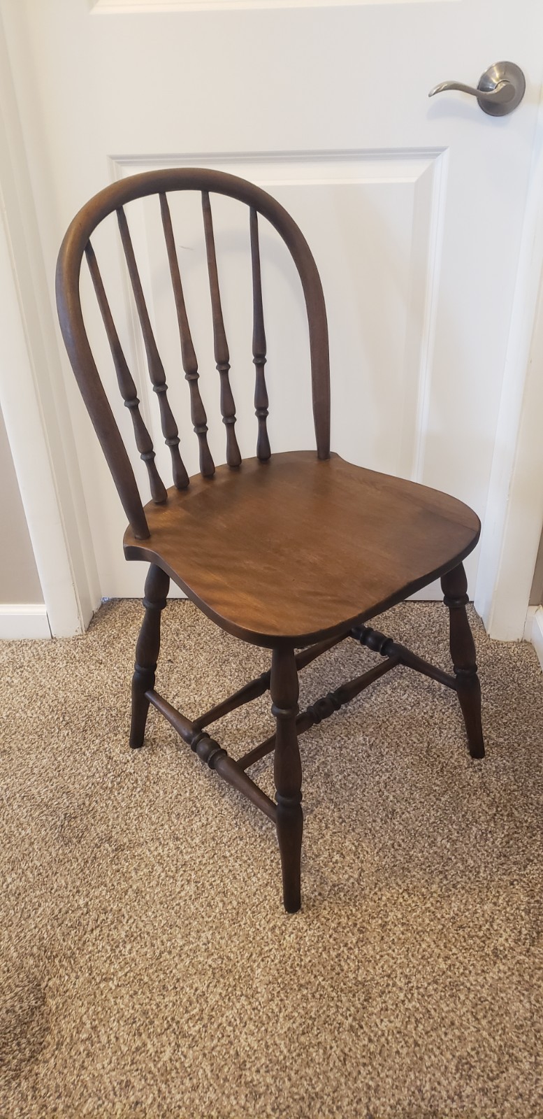 Antique Windsor Hoop Back Spindle Chair Manitowoc Wisconsin USA