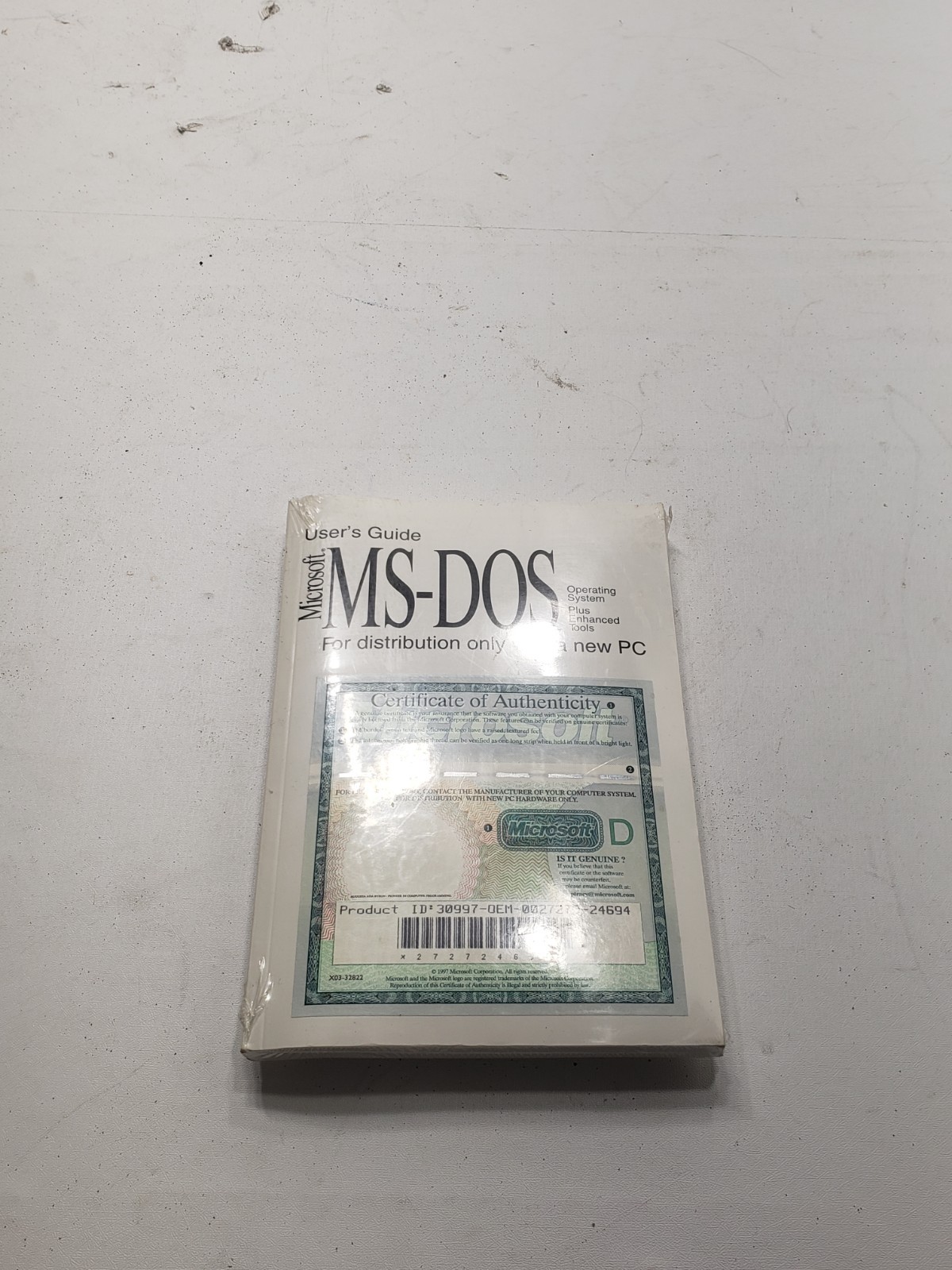 Vintage Microsoft MS-DOS OEM Software Sealed Floppy Disk Set w/ COA & Manual