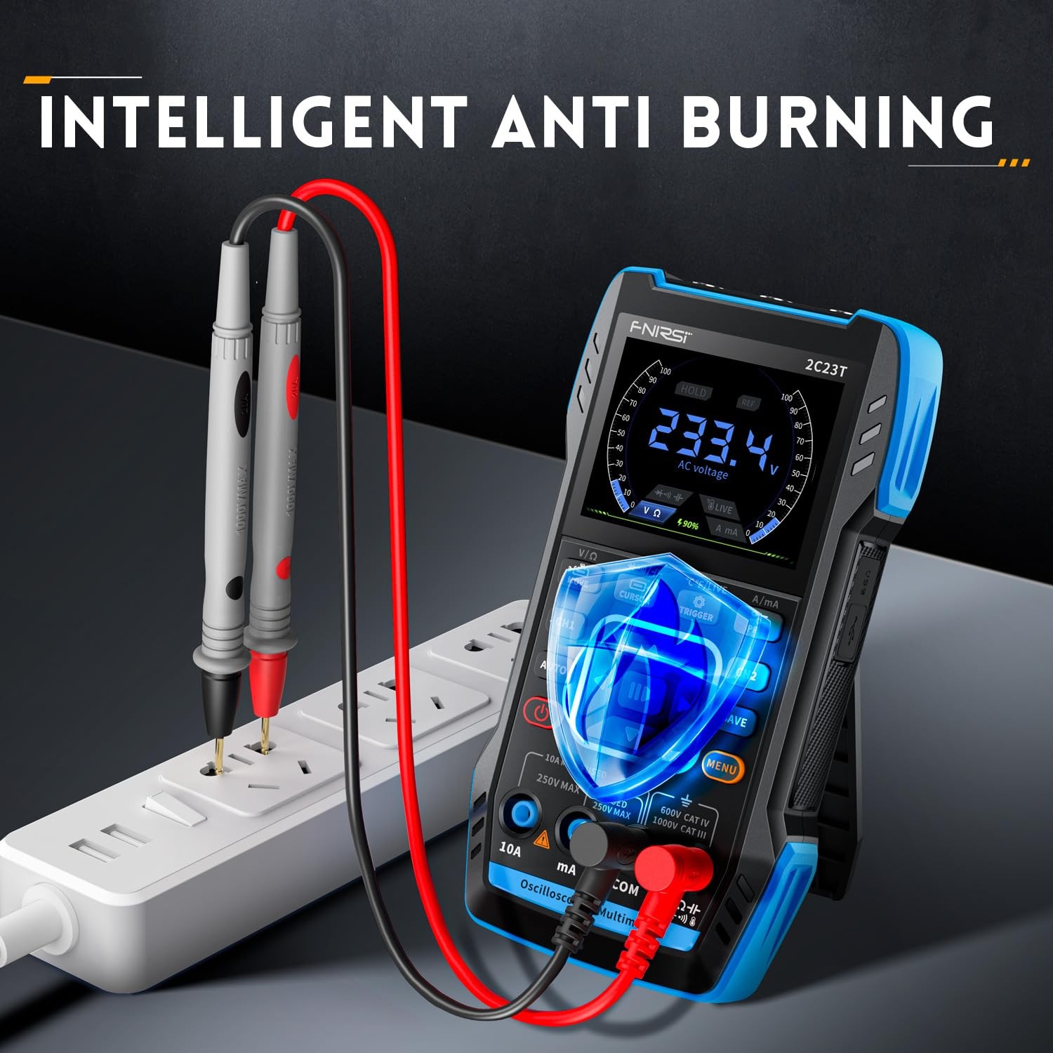 2C23T 3 in 1 Handheld Oscilloscope Multimeter DDS Generator,2 Channels