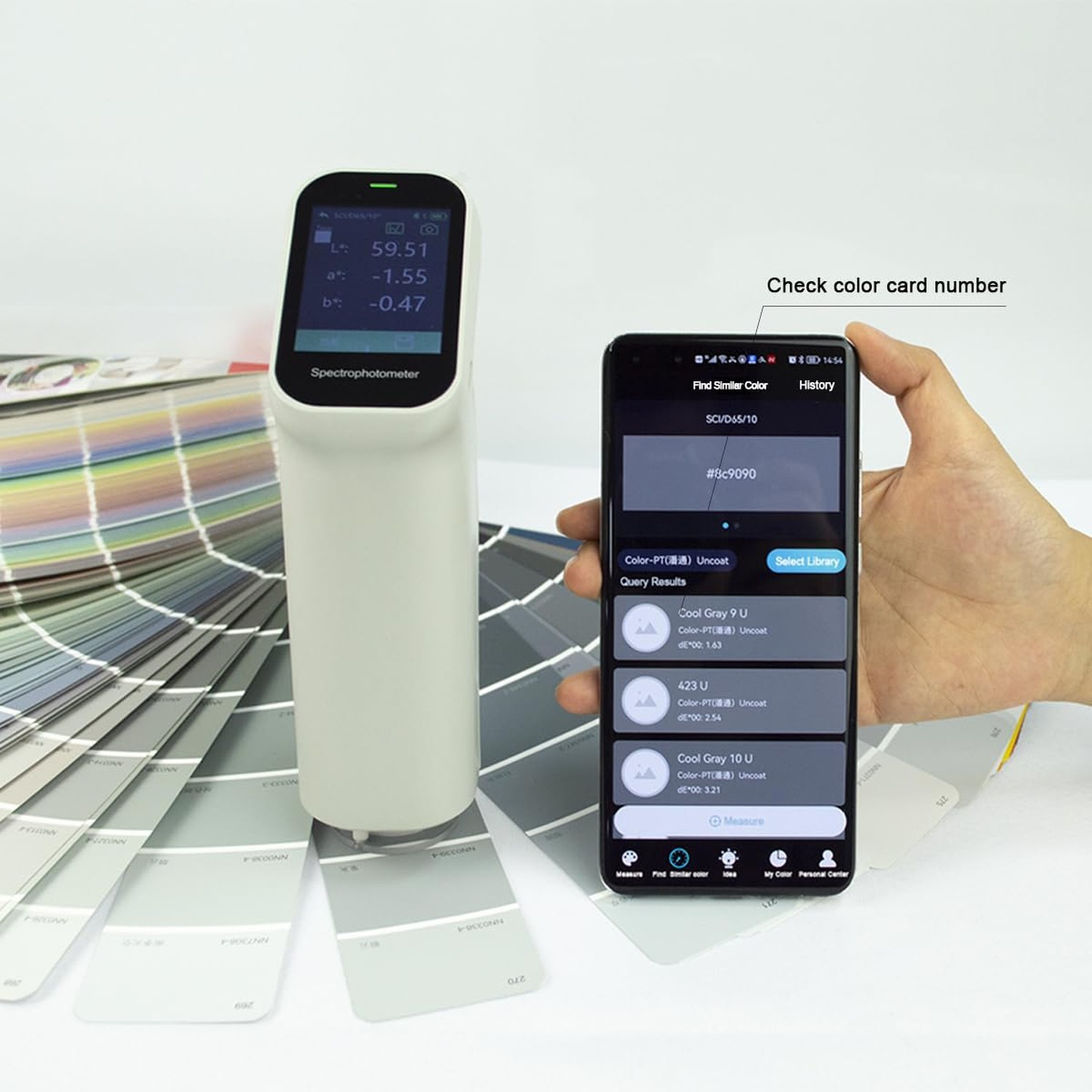 Professional Colorimeter VK10,30+ Parameters,Touch Screen Control, with APP a...