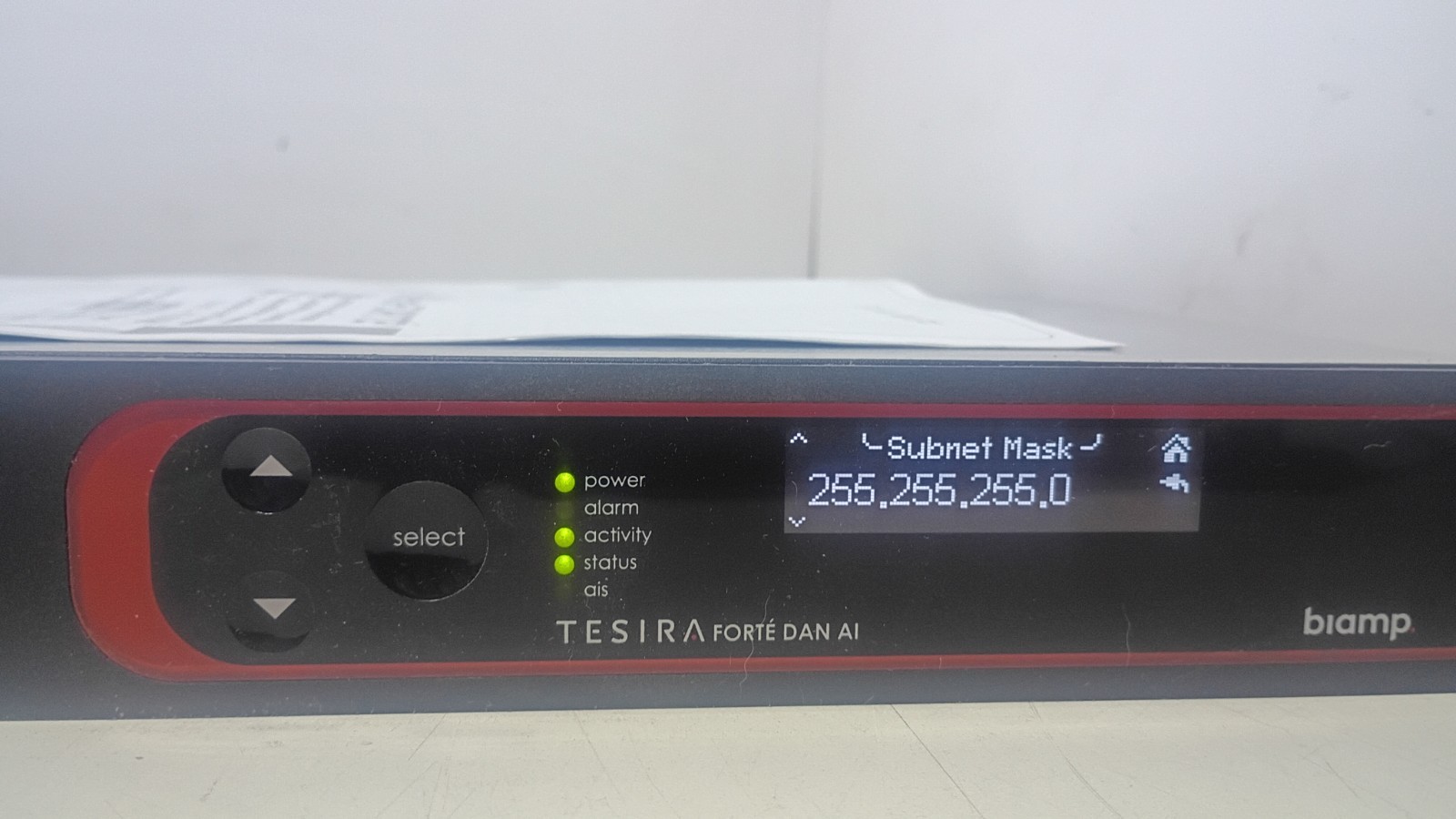 Clean, Working BIAMP Tesira Forte Dan AI Digital Audio Signal Processor