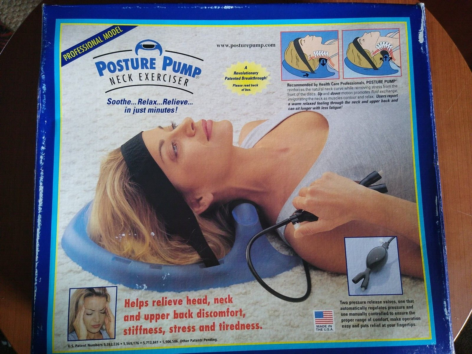 Posture Pump Model 61935 - Neck Pain Relief - Cervical Disc Therapy Pro Model