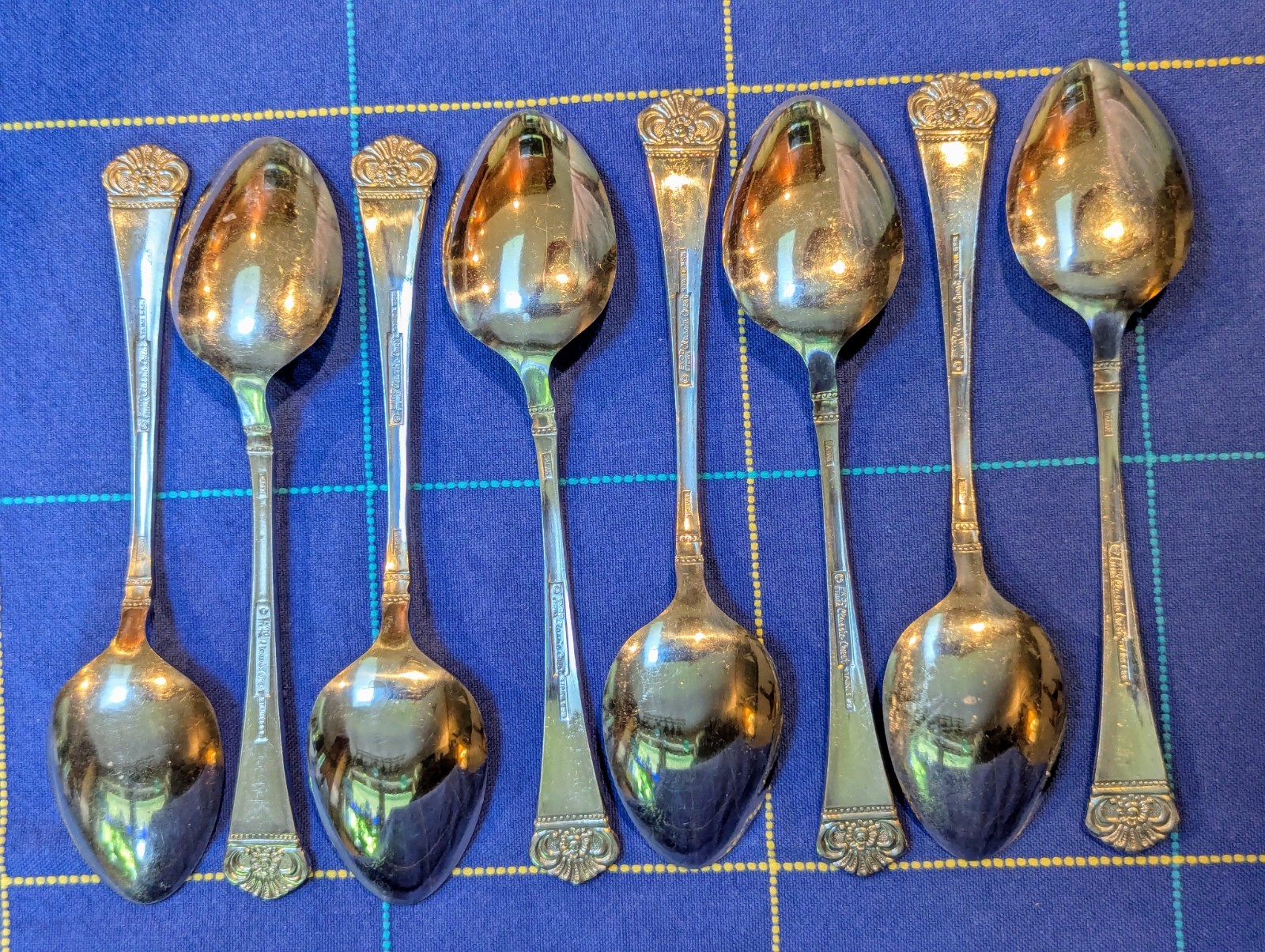 ✨ 8 Extra Tablespoons ~ Ekco Eterna CLASSIC CREST Stainless Steel Flatware Japan