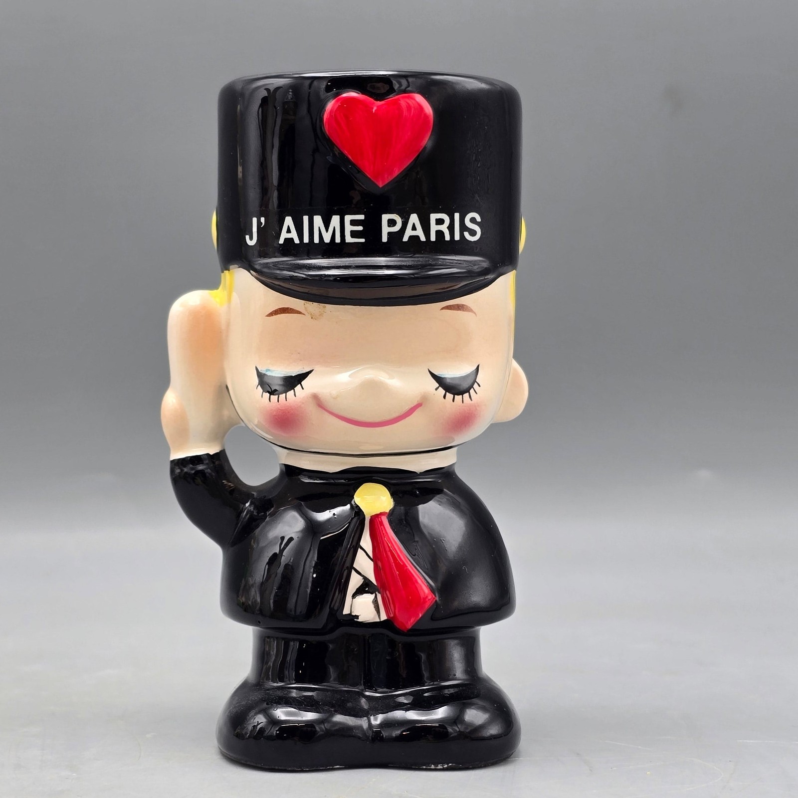 Vintage 1970s Ceramic Money Box Bank Designed by Rune Naito in Japan
