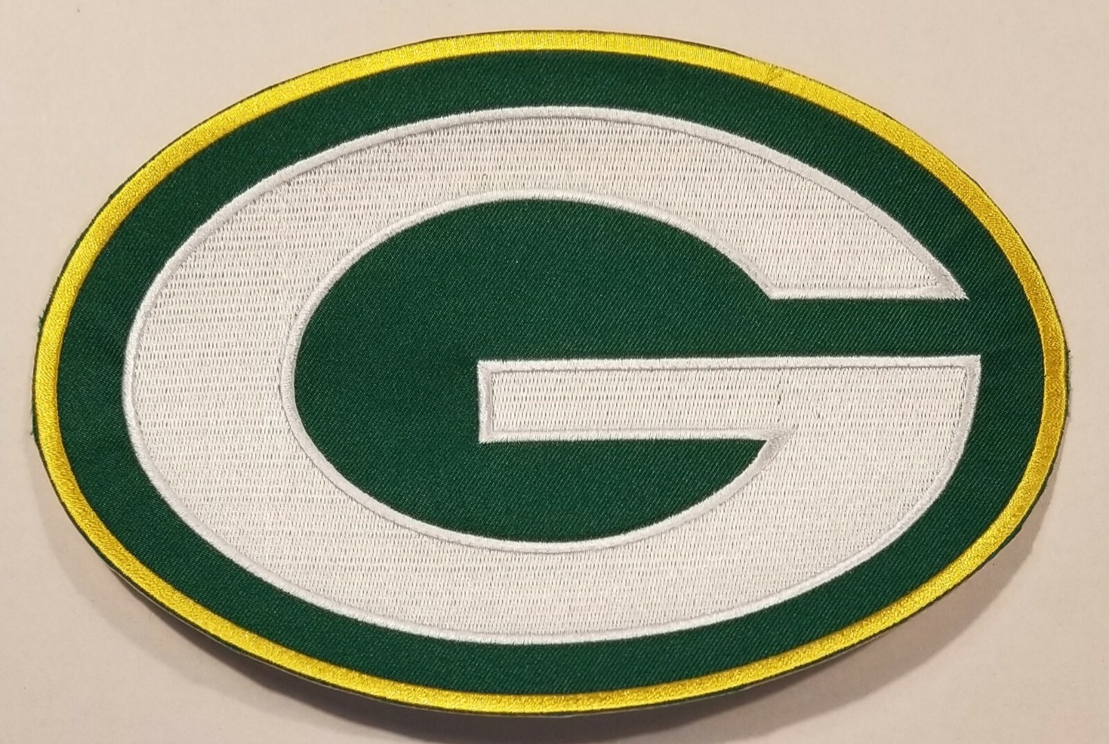 Green Bay Packers HUGE 8" Iron On Embroidered Patch ~FREE Shipping!