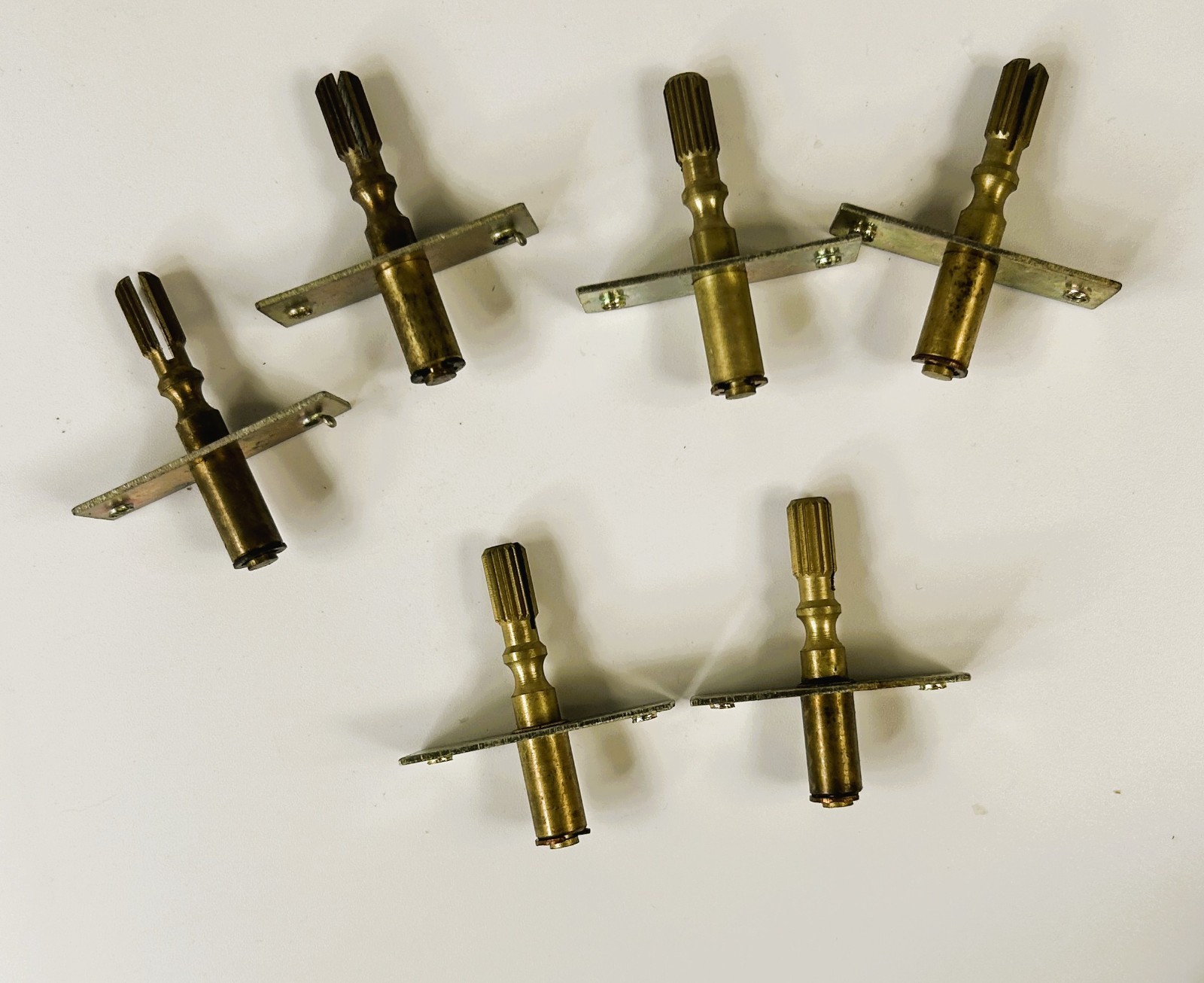 Lot of 6 Electronic Panel Rotary Post Assemblies NOS