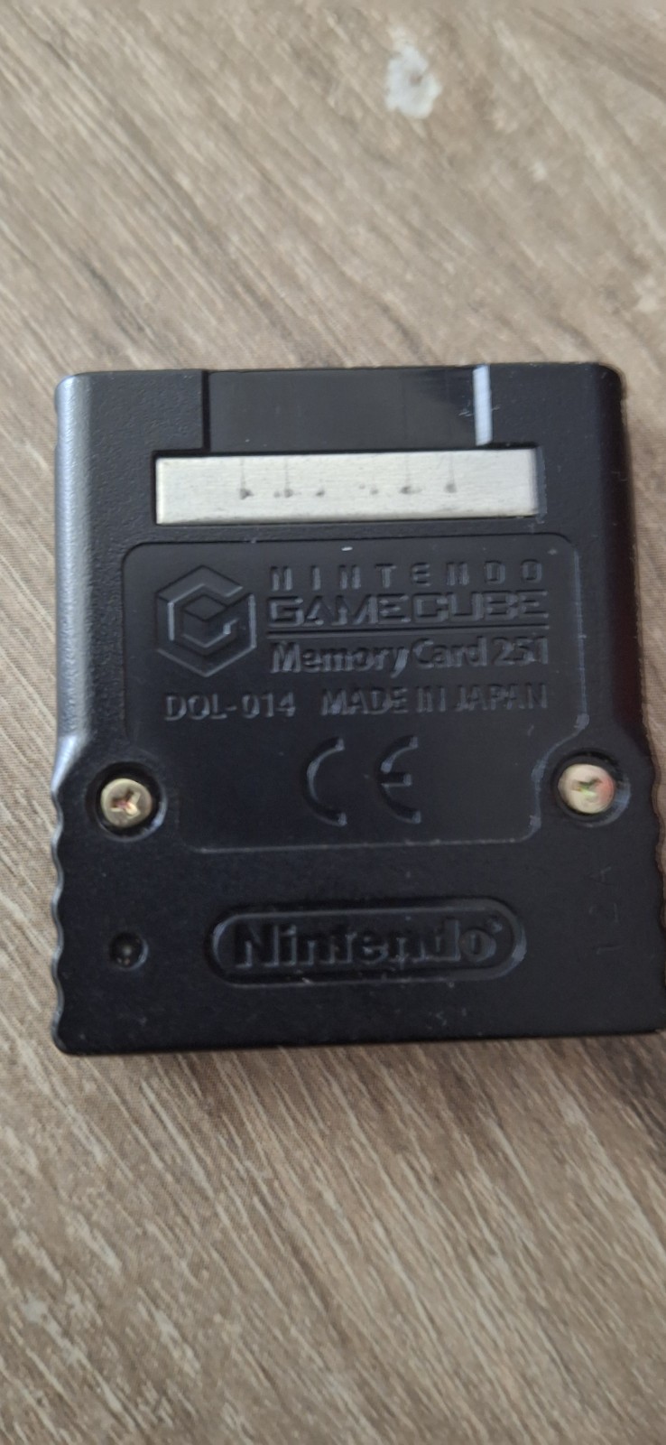 Official Nintendo GameCube Memory Card OEM DOL-014 Authentic 251 Blocks Black