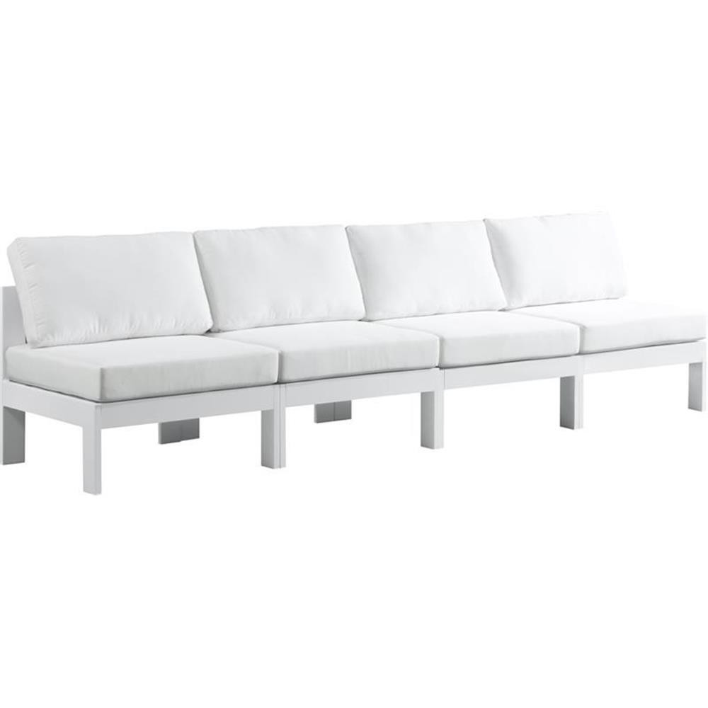Meridian Furniture Nizuc White Outdoor Patio Modular Sofa