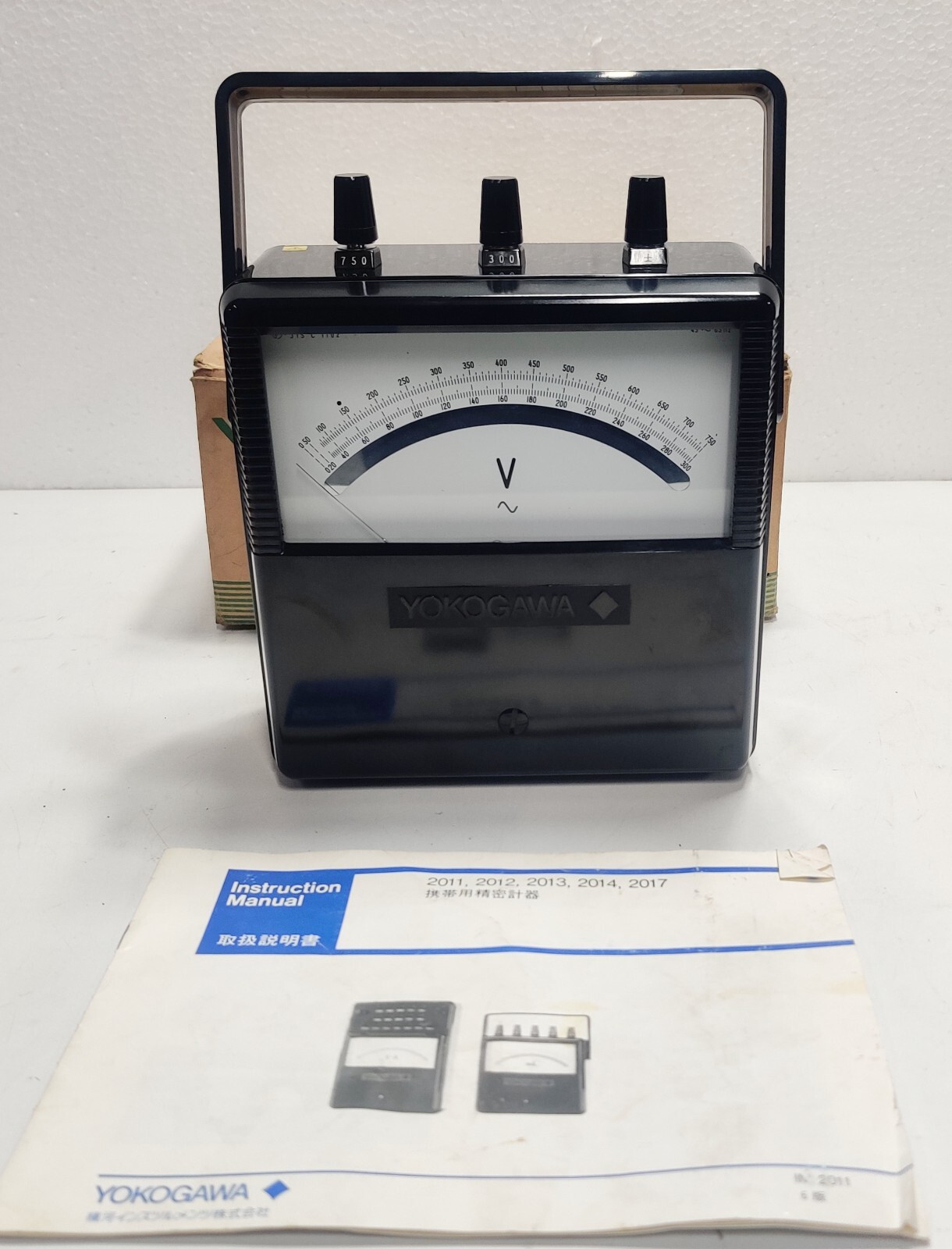 Yokogawa Portable 300/750v Voltmeter 2019-19 76AE1098 YAS 1996