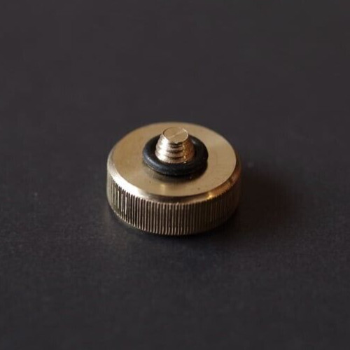 NANIGASHI Shutter Release Button Brass Black paint finish Large Made in Japan