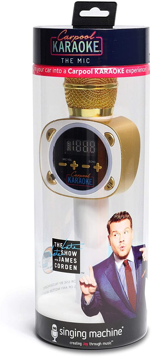 The Singing Machine CPK545 Wireless Bluetooth Microphone Carpool Karaoke Machine