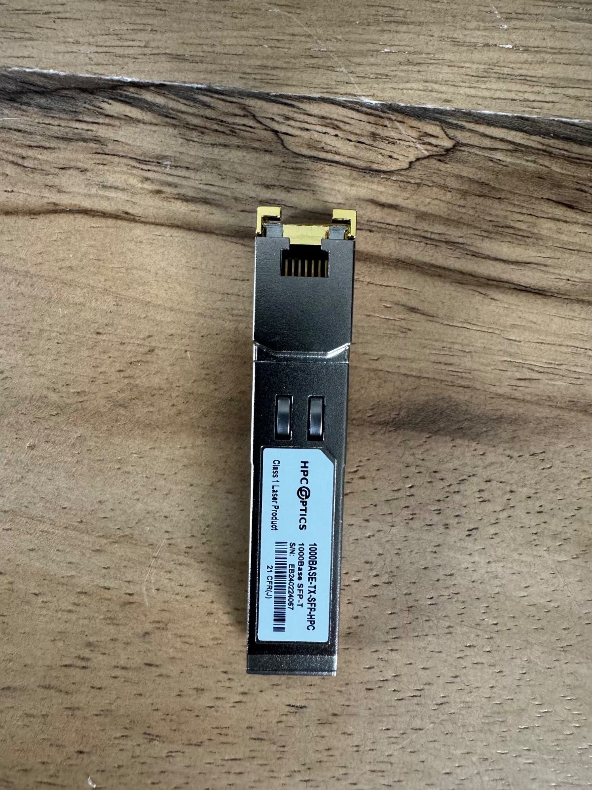 HPC Optics Transceiver Module 100BASE-TX-SFP-HPC (1000BASE SFP-T)