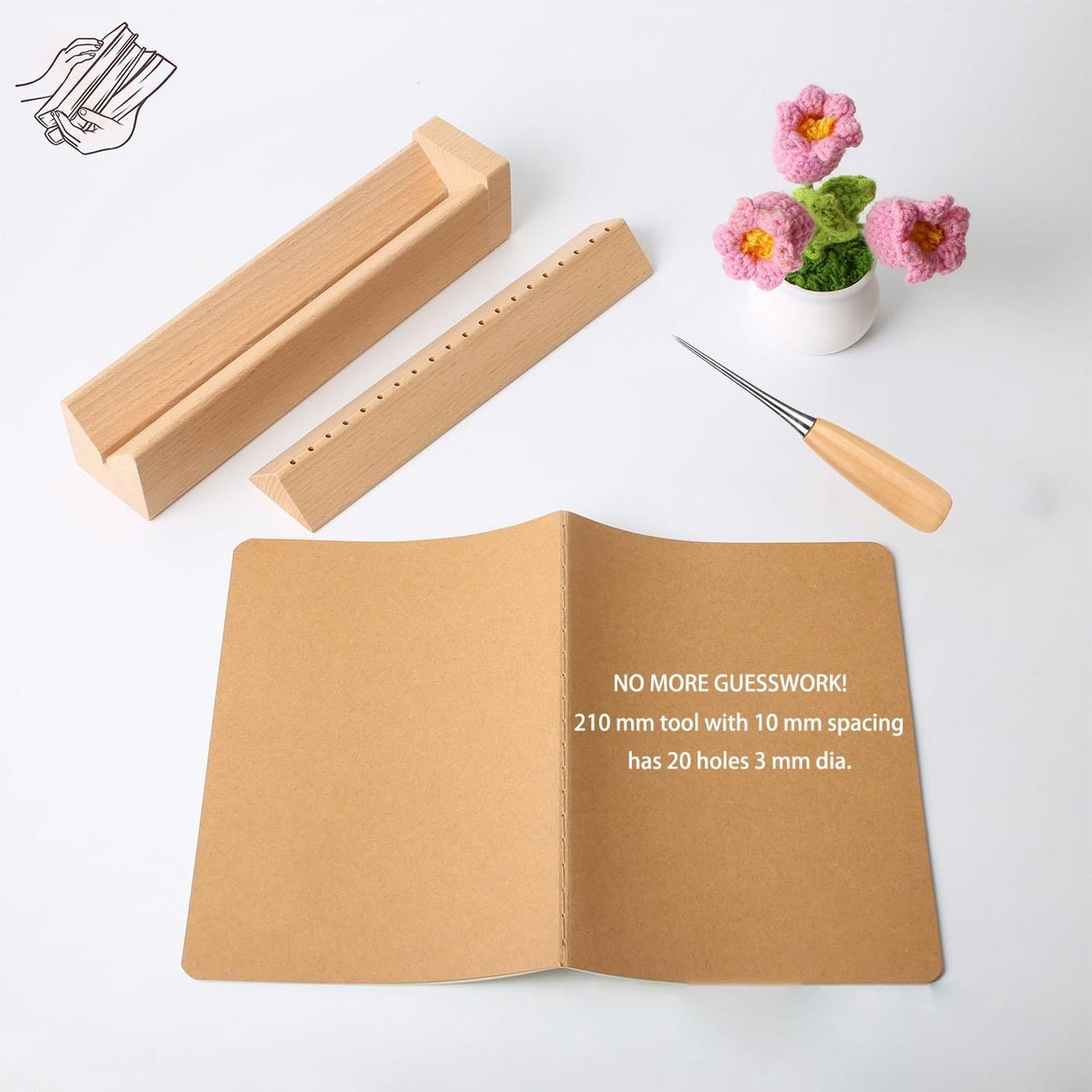 Book Binding Cradle for Book DIY Crafts Polished Smooth Surface with AN Awl