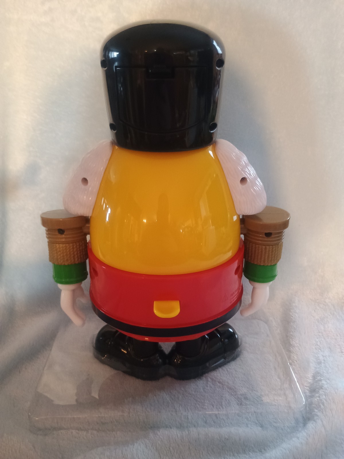 M&M Candy Nutcracker Yellow Can Dispenser With No Candy