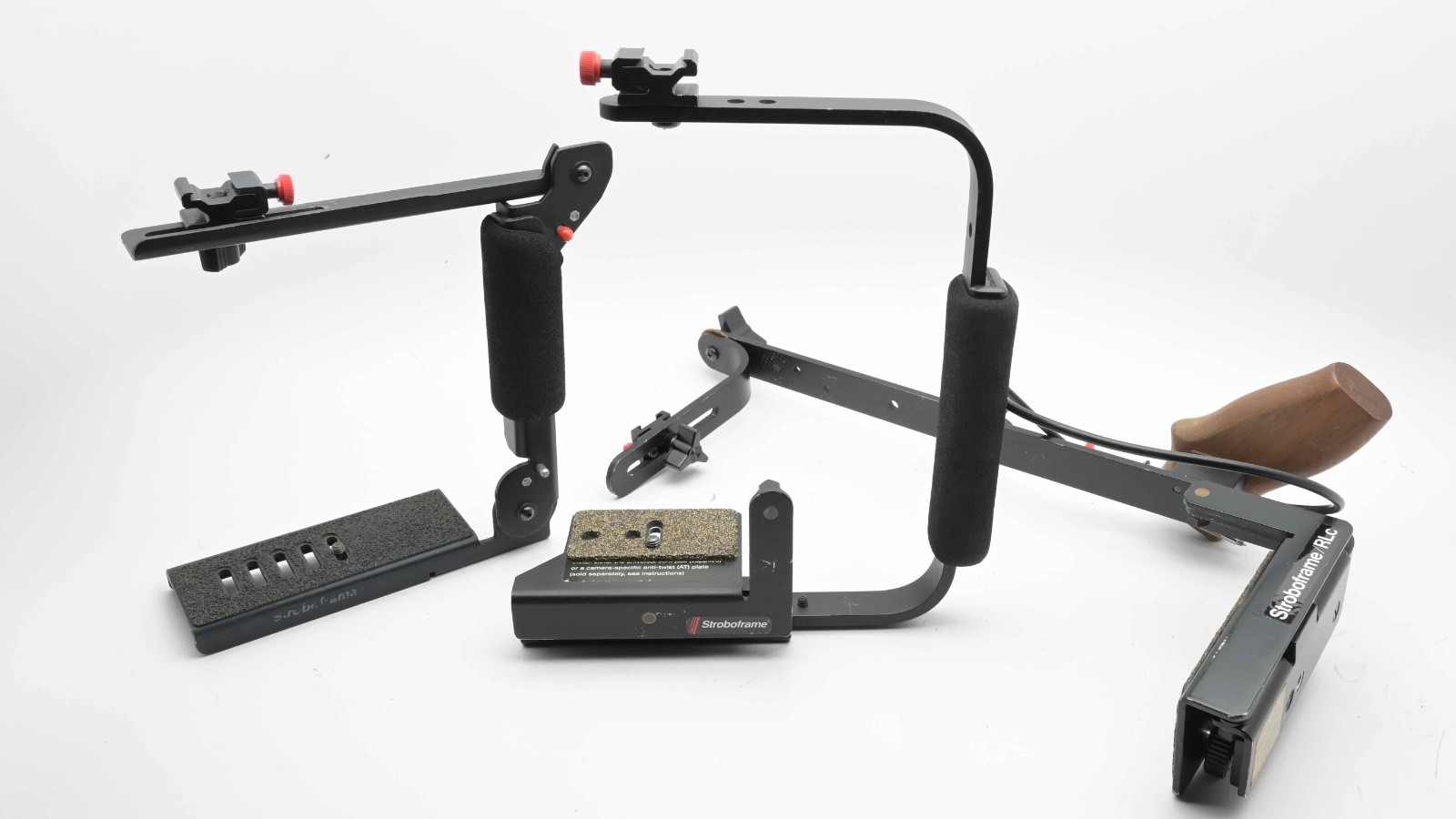 Stroboframe Professional Rotating Camera & Flash Bracket Lot of 3  (#18680)