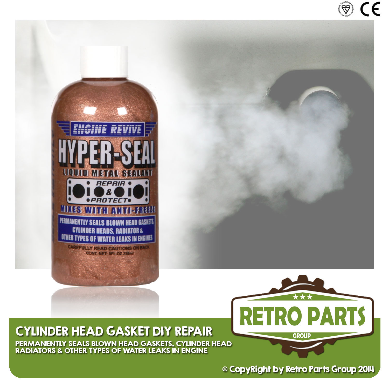 Repair gasket head for Fiat Qubo cooling liquid system steel