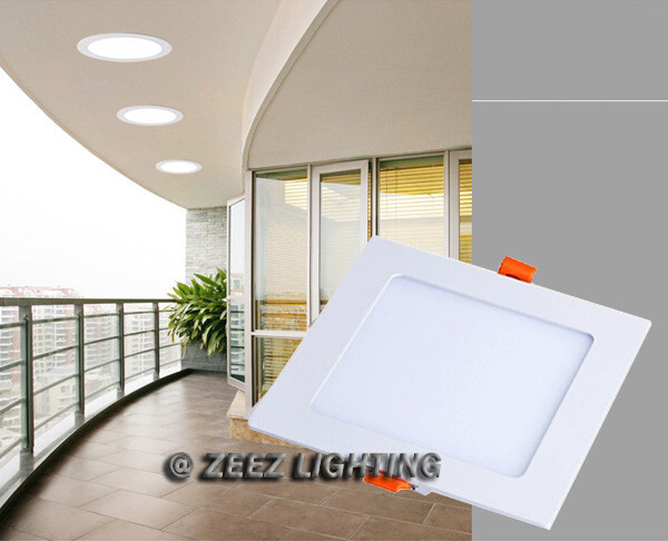 25W 11-Inch Square Cool White LED Recessed Ceiling Panel Light Canless Fixture
