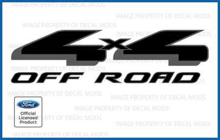 1997 - 2008 Ford 4x4 Off Road Decals Stickers FBLK truck side black gray FH1G1