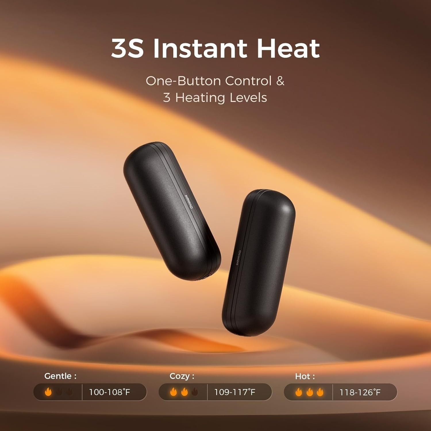 2 in 1 Magnetic Rechargeable Hand Warmers, UT2s Mini Electric Handwarmers 2 P...