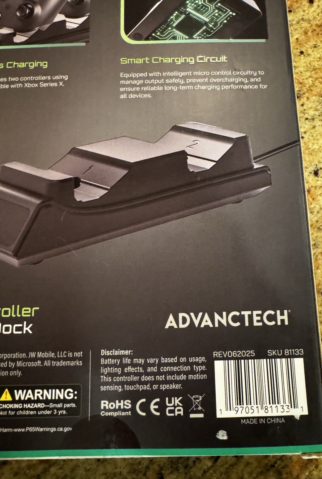 Advantech Xbox Series X Dual Controller Charging Dock USB-C Fast Charge – Black