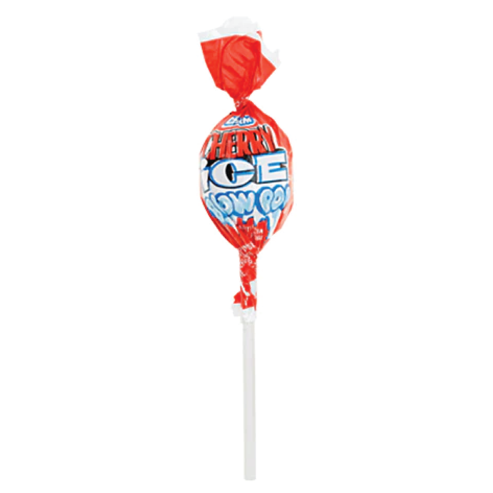 Full Box 48x Pops Charms Cherry Ice Blow Pop Bubble Gum Filled Lollipops | .65oz
