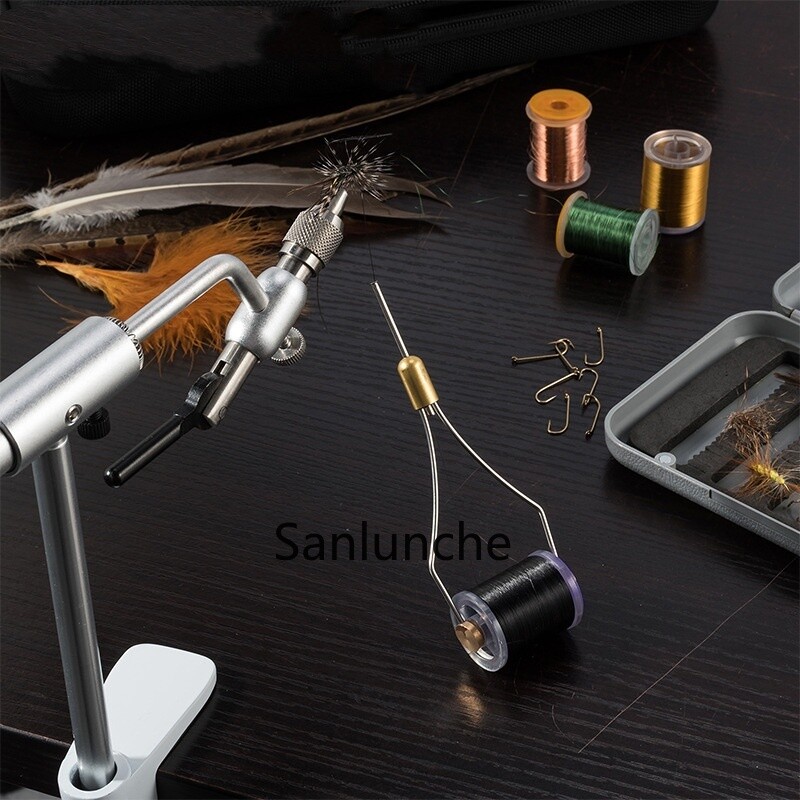 Fly Tying Bobbin Holder Brass Fly Fishing Flies Baits Hook Making Tools