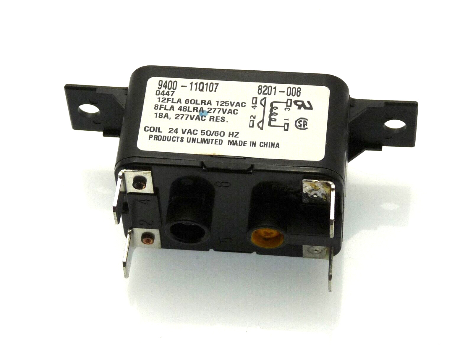 Bard 8201-008 AC Relay SPST NO 12 FLA/125V  8FLA/250V  24V Coil 9400-11Q107