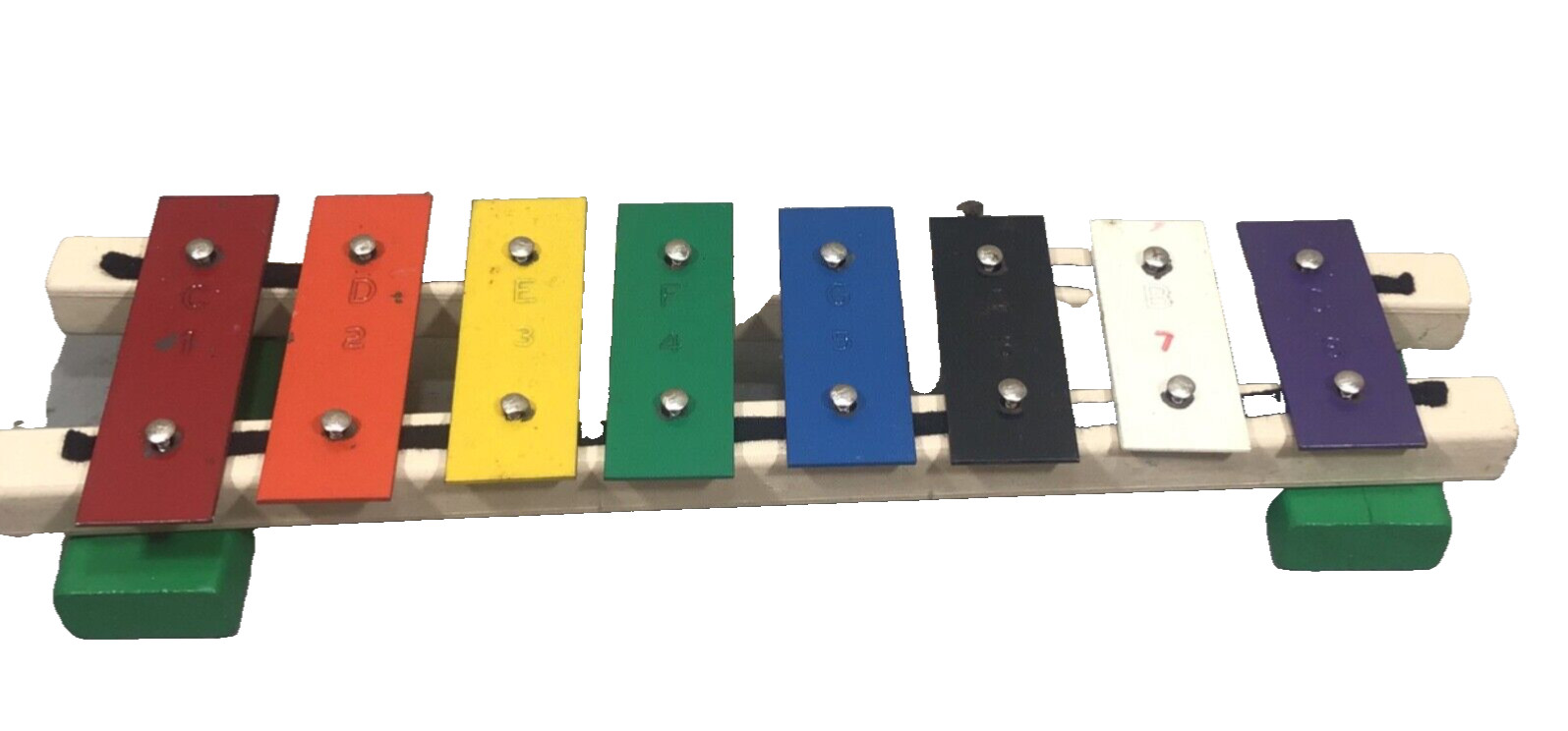 Vintage Child’s Toy Glockenspiel Rhythm Band Inc. 8 Note Instrument Wood & Metal