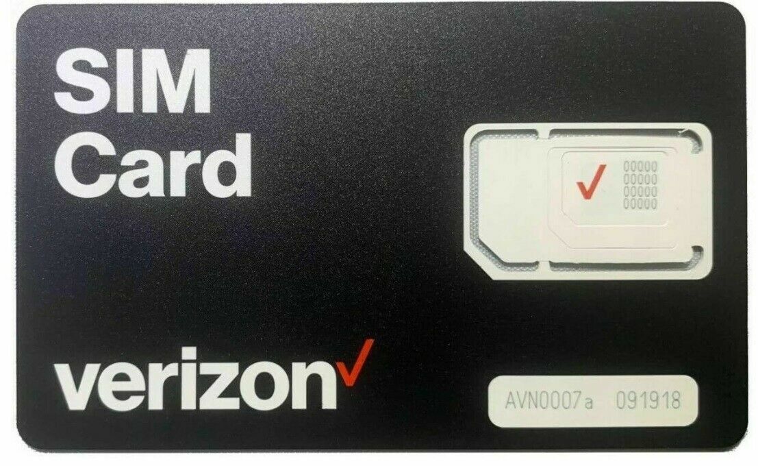 VERIZON TRIPLE SIM CARD "3 in 1" MINI 2FF + MICRO 3FF + NANO 4FF • CDMA 4G 5G