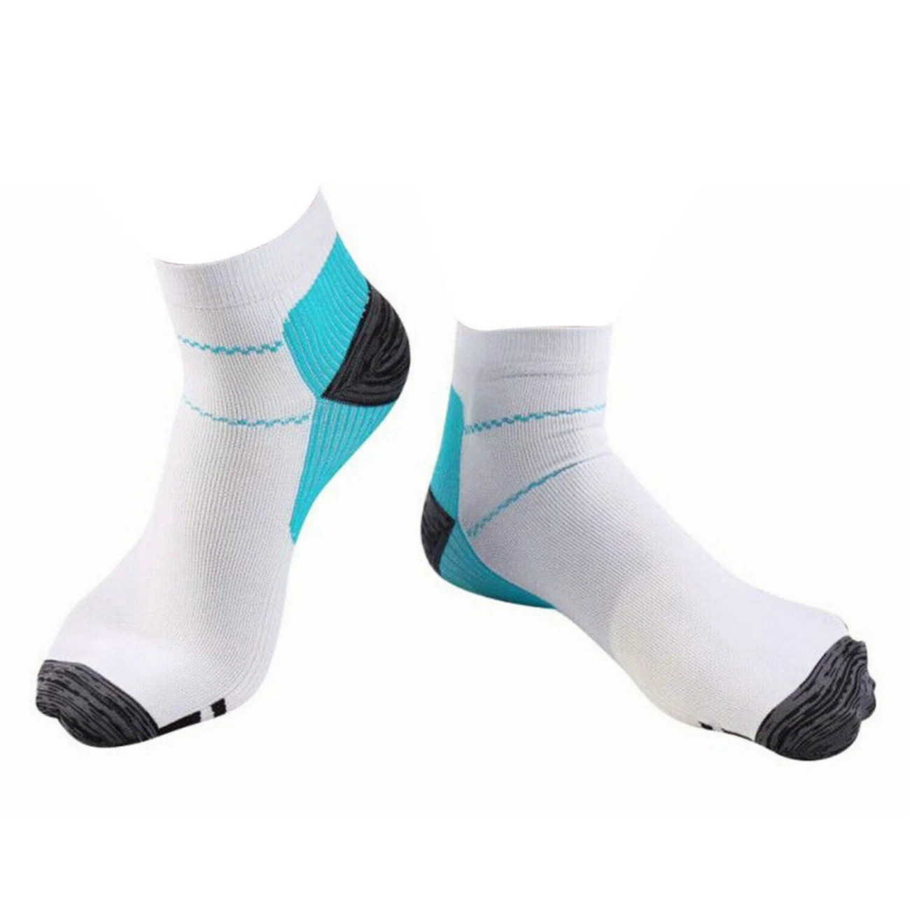 5 Pairs Compression Socks Plantar Fasciitis Arch Ankle Running Support Men Women