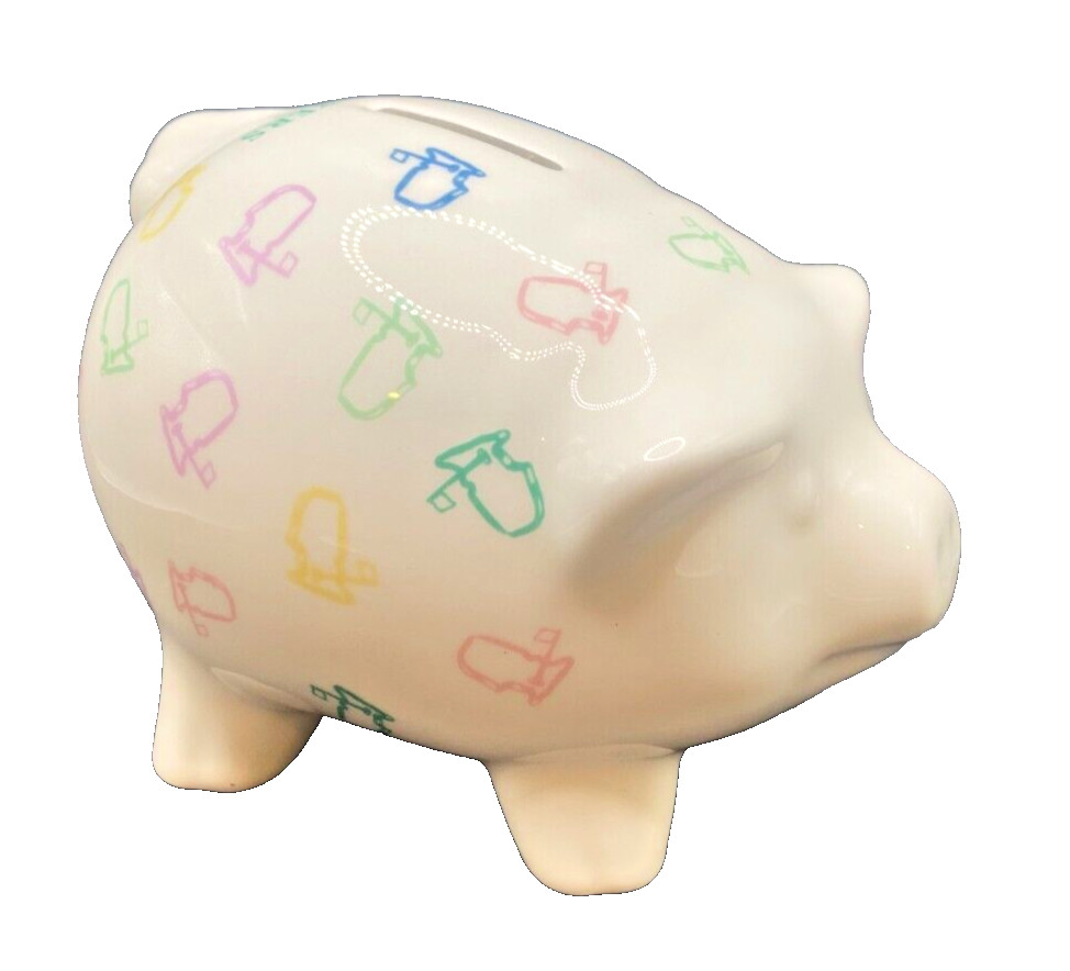 2026 Masters Tournament Colorful Logos Ceramic Piggy Bank Augusta National Golf