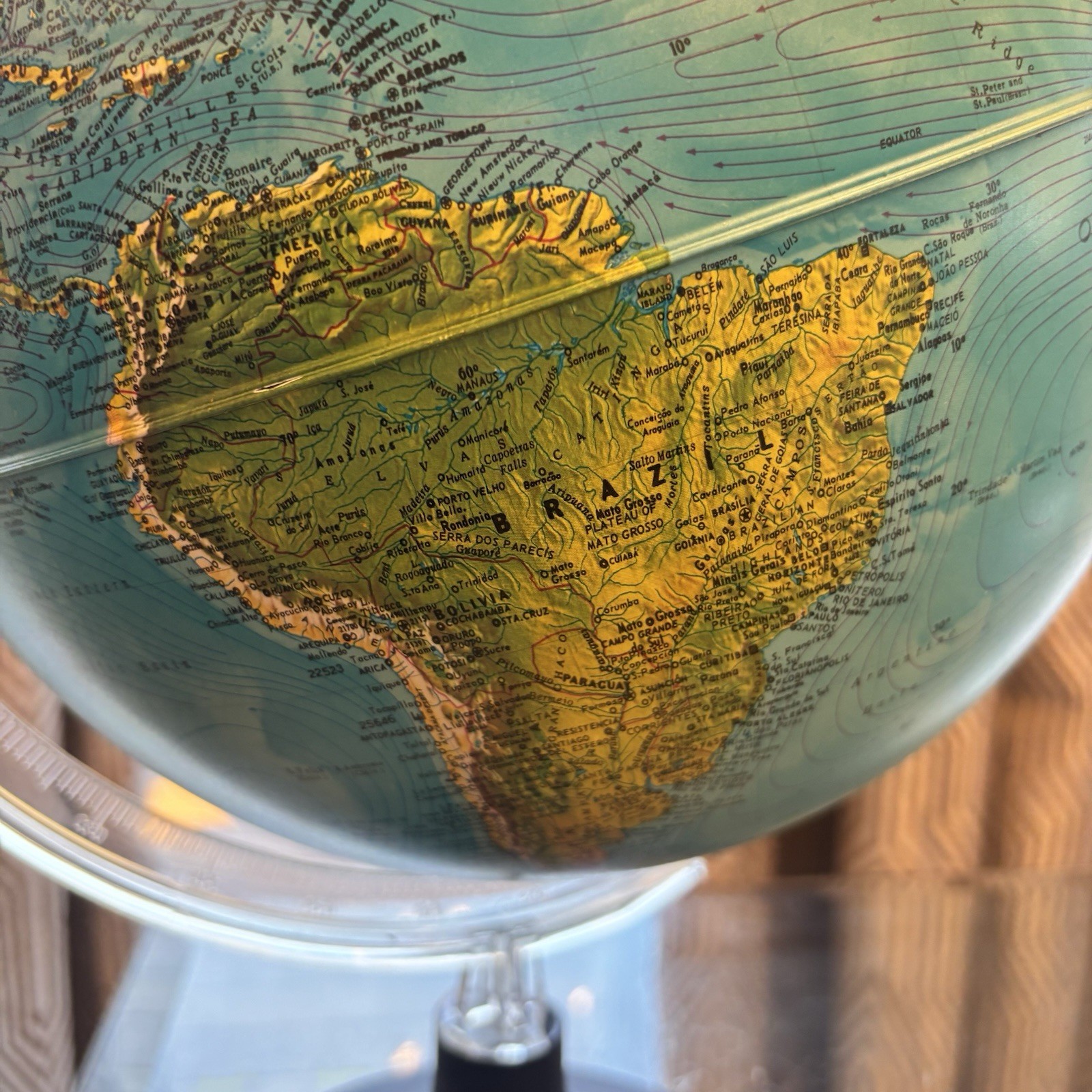 Underwriters Laboratories Desktop Globe 17” Tall FLAW