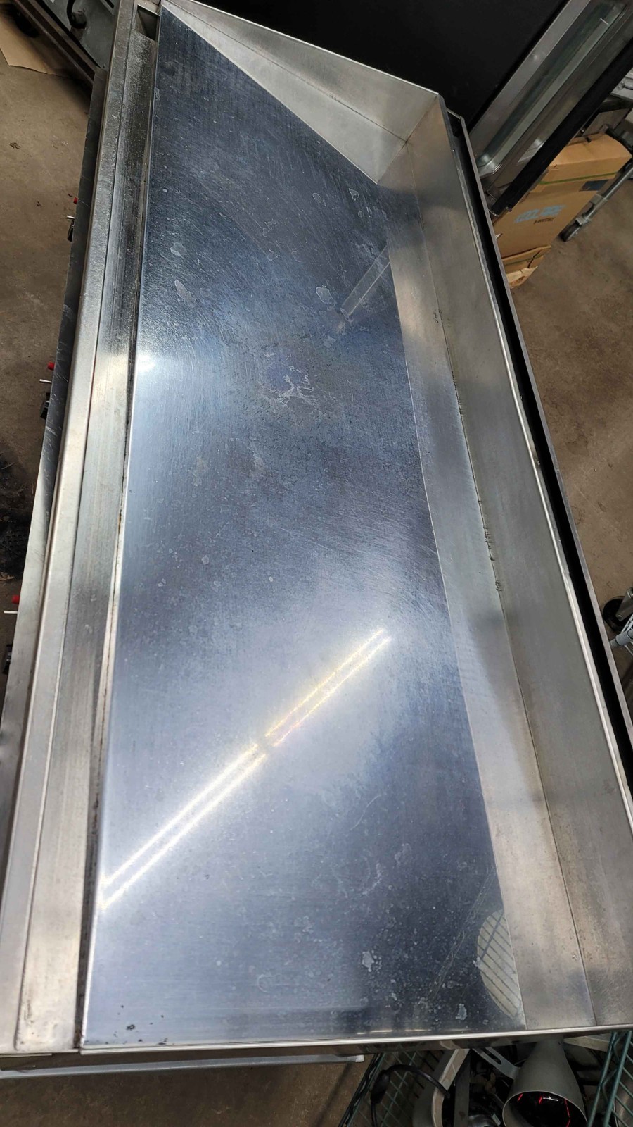 72" Keating Miraclean Chrome Gas Griddle with new controls