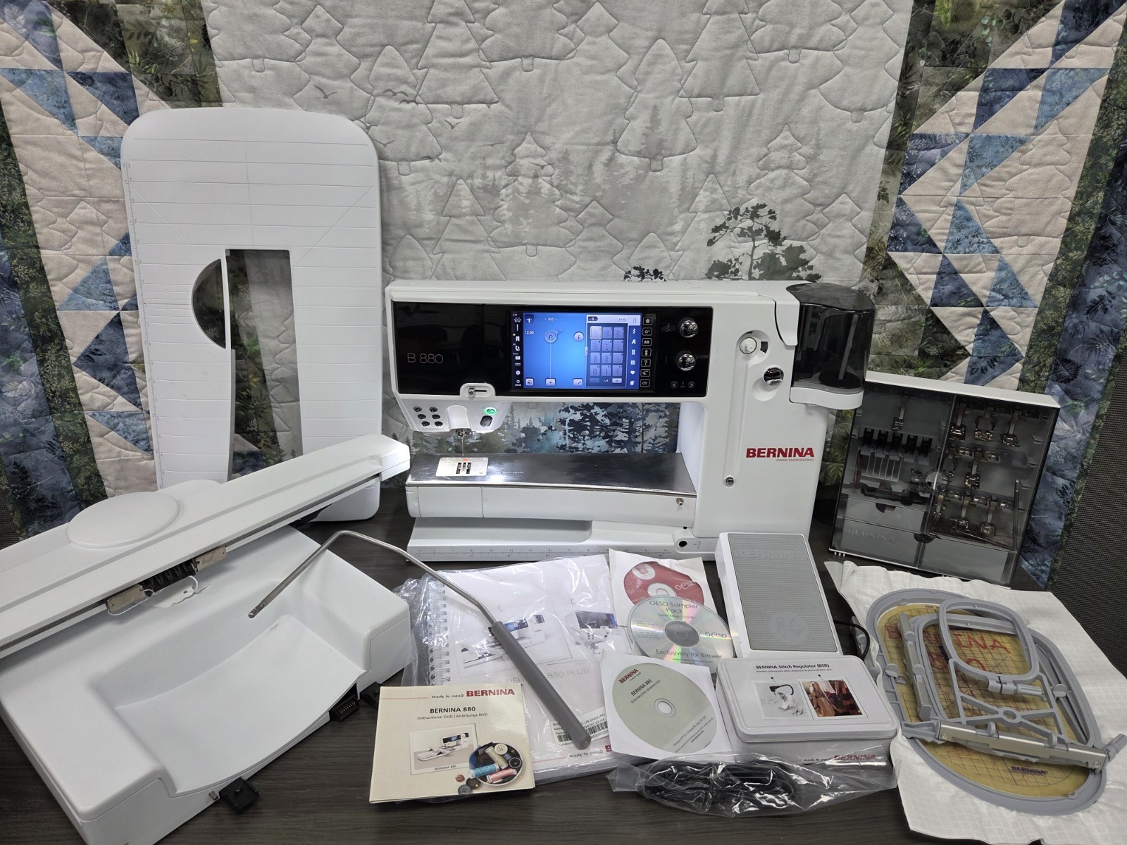 Bernina 880 Sewing/Quilting/Embroidery Machine! Professionally Serviced!