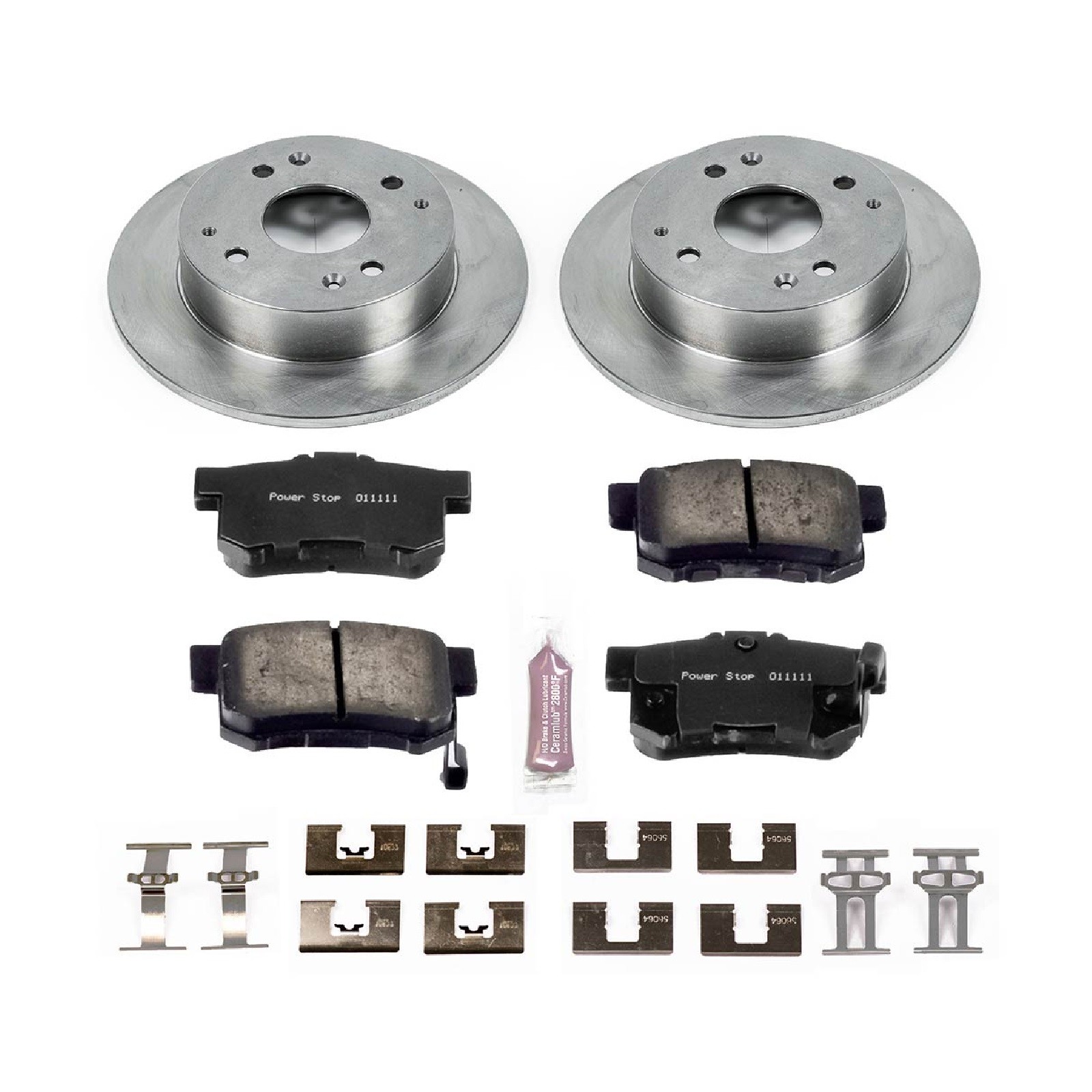Power Stop KOE1244 Rear 1-Click OE Replacement Brake Kit for Accord / CL
