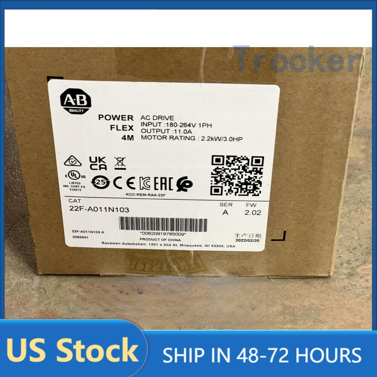 AB 22F-A011N103 AC Drive New Factory Sealed 22F-A011N103 Fast Ship US Free Tax