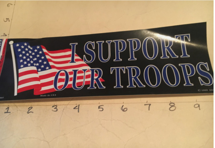 " I SUPPORT OUR TROOPS " patriotic - Bumper Sticker