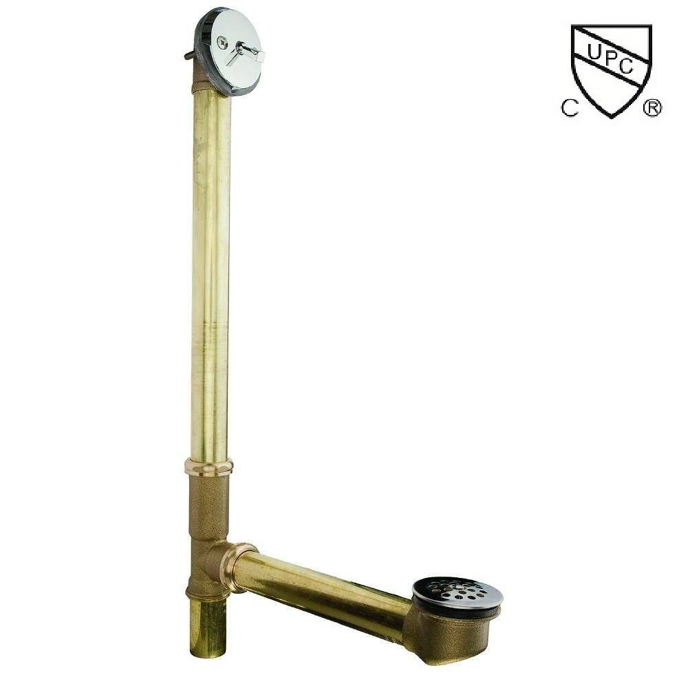 Plumbing Lot 10 pcs 24in 17GA Heavy Duty Brass Trip Lever Waste Overflow Chrome