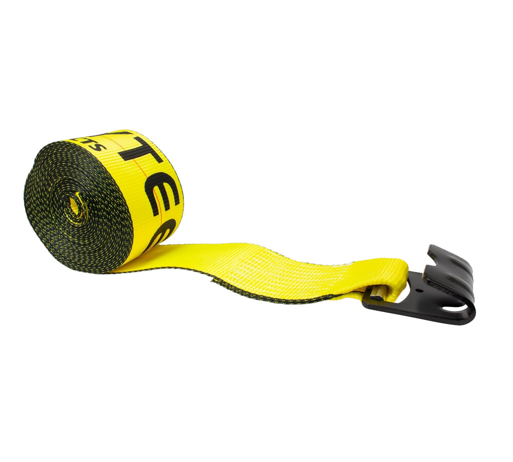 4 in. x 80 ft. Winch Strap with Flat Hook
