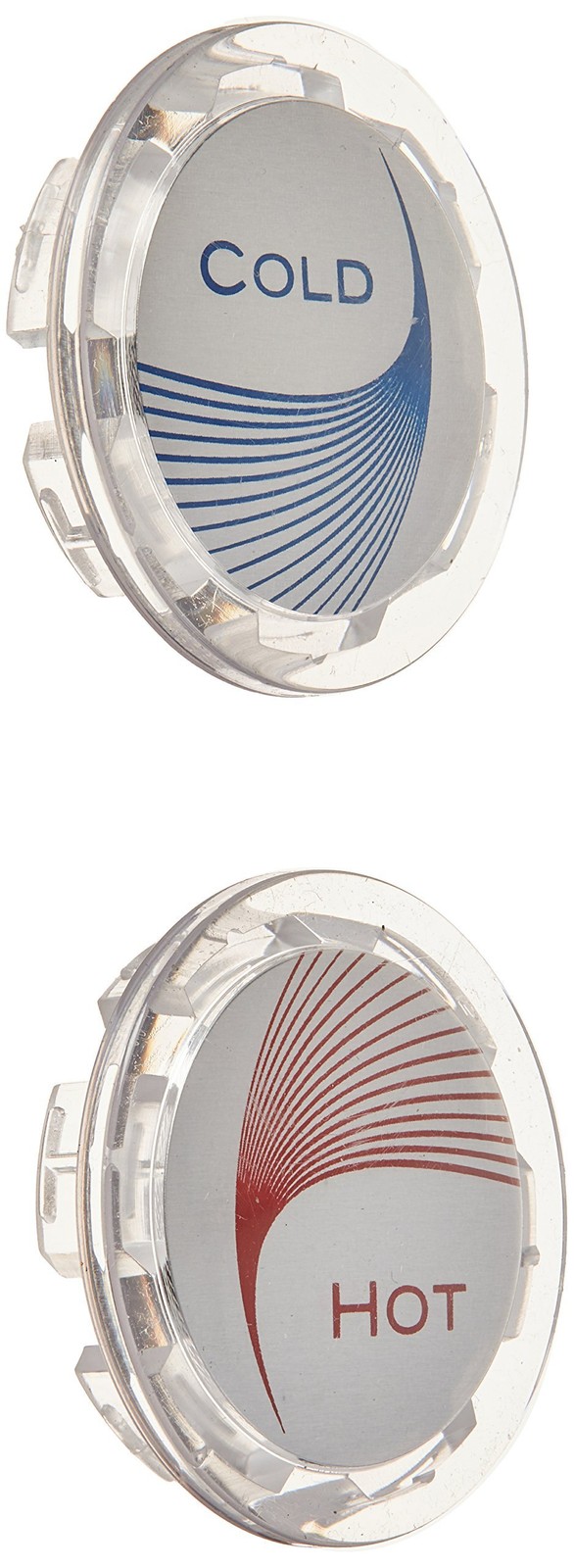 9417830 Hot/Cold Button G135 Kitchen Faucet, Red/Blue