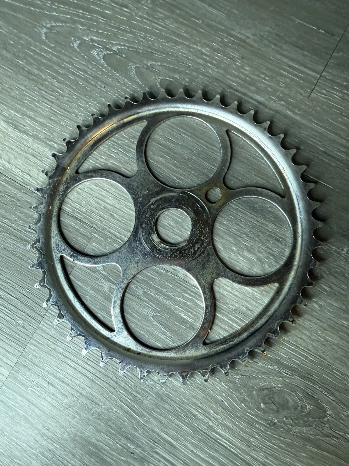 Clover Schwinn Style Old School Chainring 46T Steel Chrome
