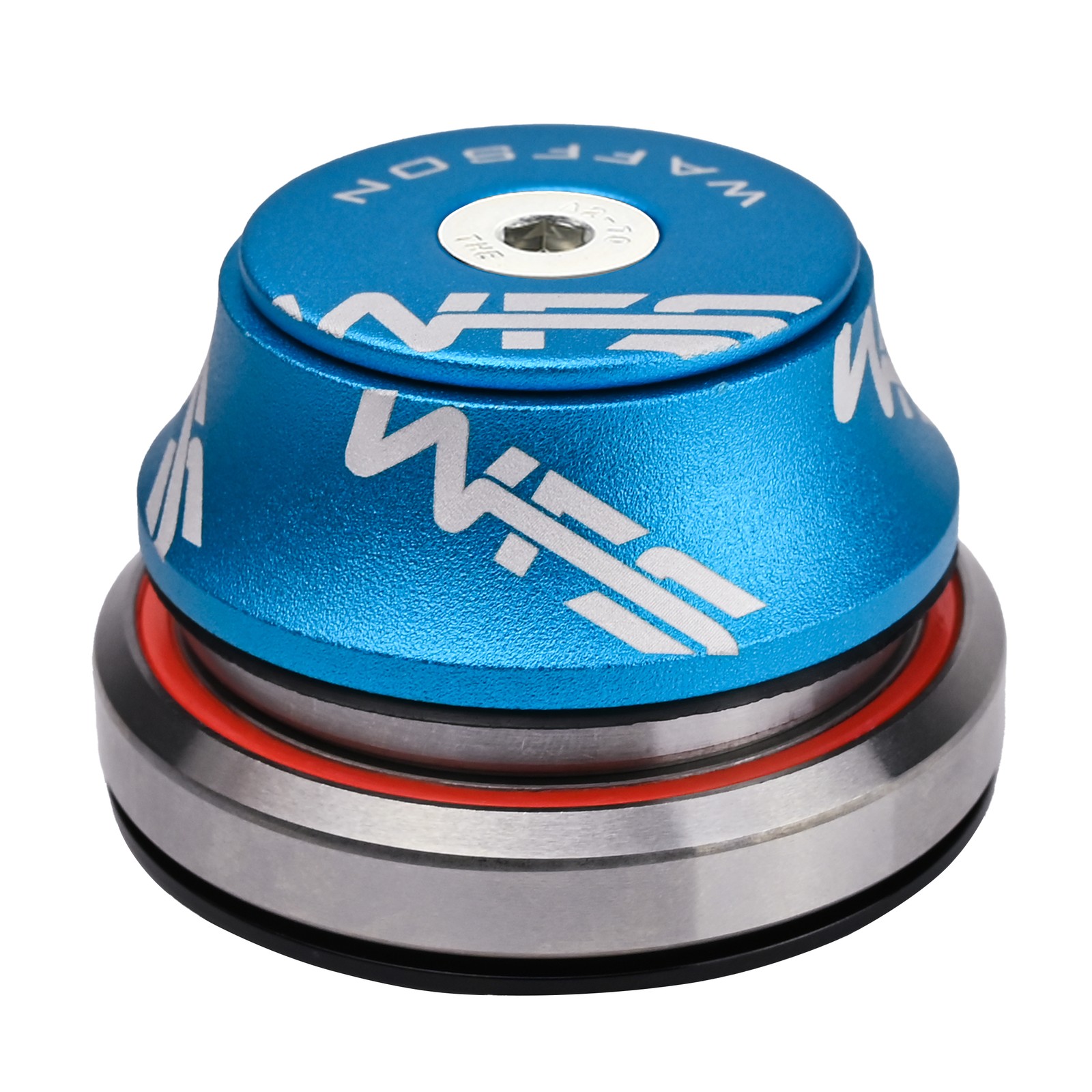 WFS HY877 Full Integrated Headset 1-1/8 -1- 1.5 Inch Tapered 15mm Top Cone, Blue